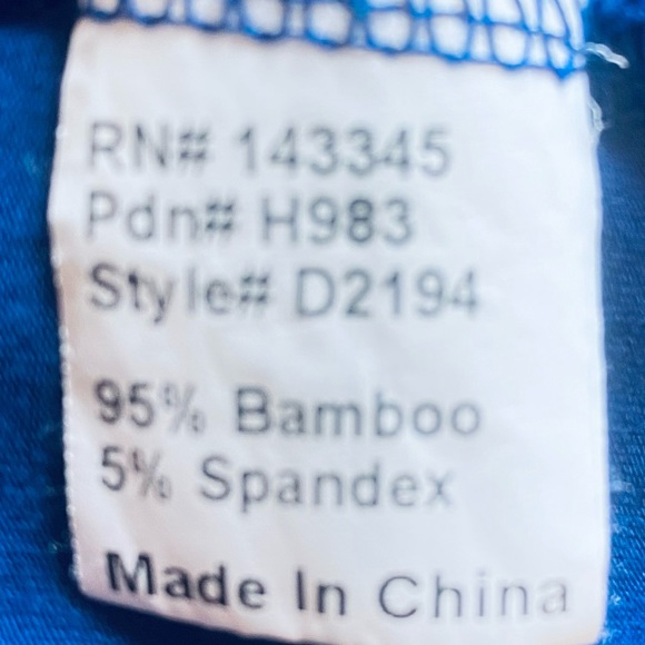 Women’s Medium Tunic Piko Dark Blue Soft Stretch Oversized 3/4 Sleeves - Picture 10 of 11